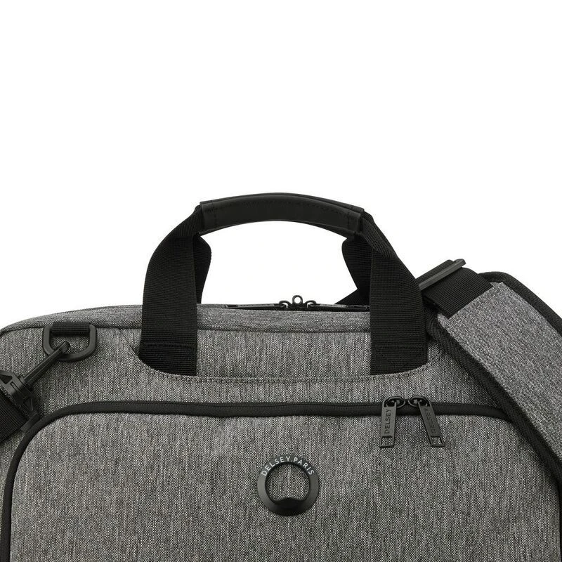 Бизнес компютърна чанта Delsey за 15,6 инча лаптоп, сив цвят